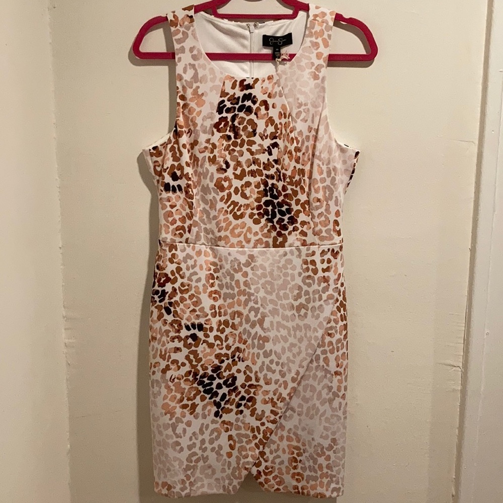 Jessica Simpson Leopard dress size 10 NWT